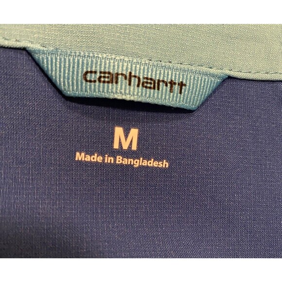 Carhartt Force Women’s Blue Scrub Top Size M Medical V Neck Comfort - Picture 9 of 11